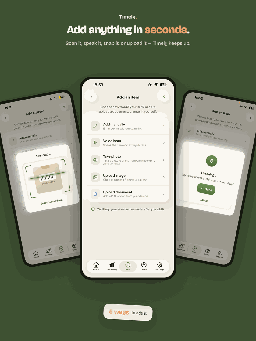 Add anything in seconds